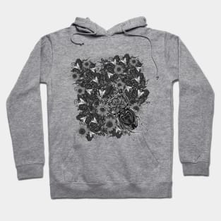 Bug over flesh and flowers Hoodie